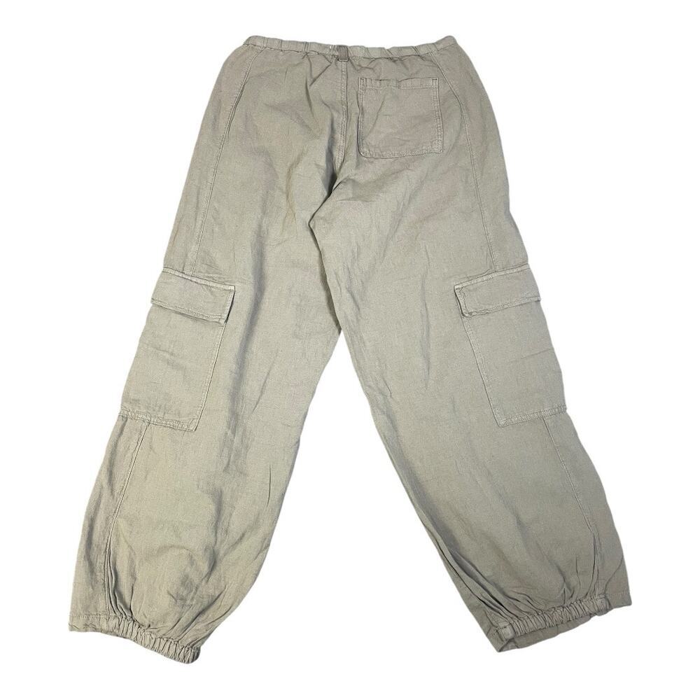 BDG Urban Outfitters Women’s Loose Cargo Linen Blend Sage Green Pants XS - Picture 3 of 3